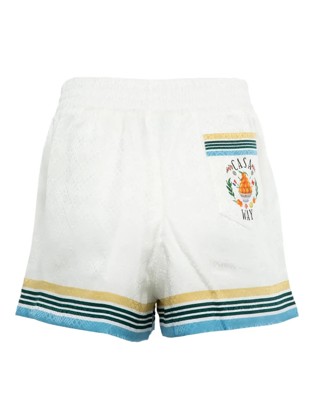 Casablanca striped-trim shorts front